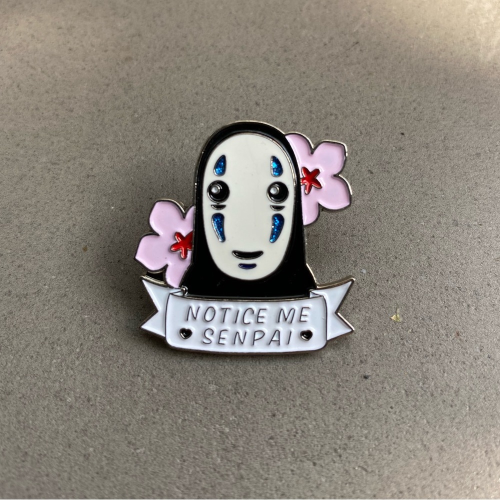 Spirited Away No-Face Metal Pin Lapel Brooch Hayao Miyazaki Studio Ghibli